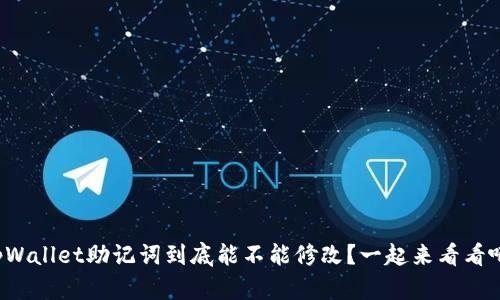 tpWallet助记词到底能不能修改?一起来看看吧!
