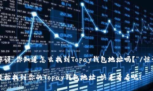 惊讶“你知道怎么找到Topay钱包地址吗？”/惊讶

轻松找到你的Topay钱包地址，快来看看吧！